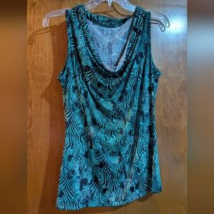 Worthington Stylish Zebra Print Women's Top M